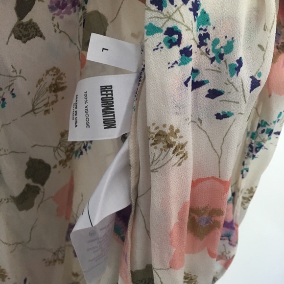 Reformation Charlene Dress in Yasmin, sz L - Picture 8 of 8